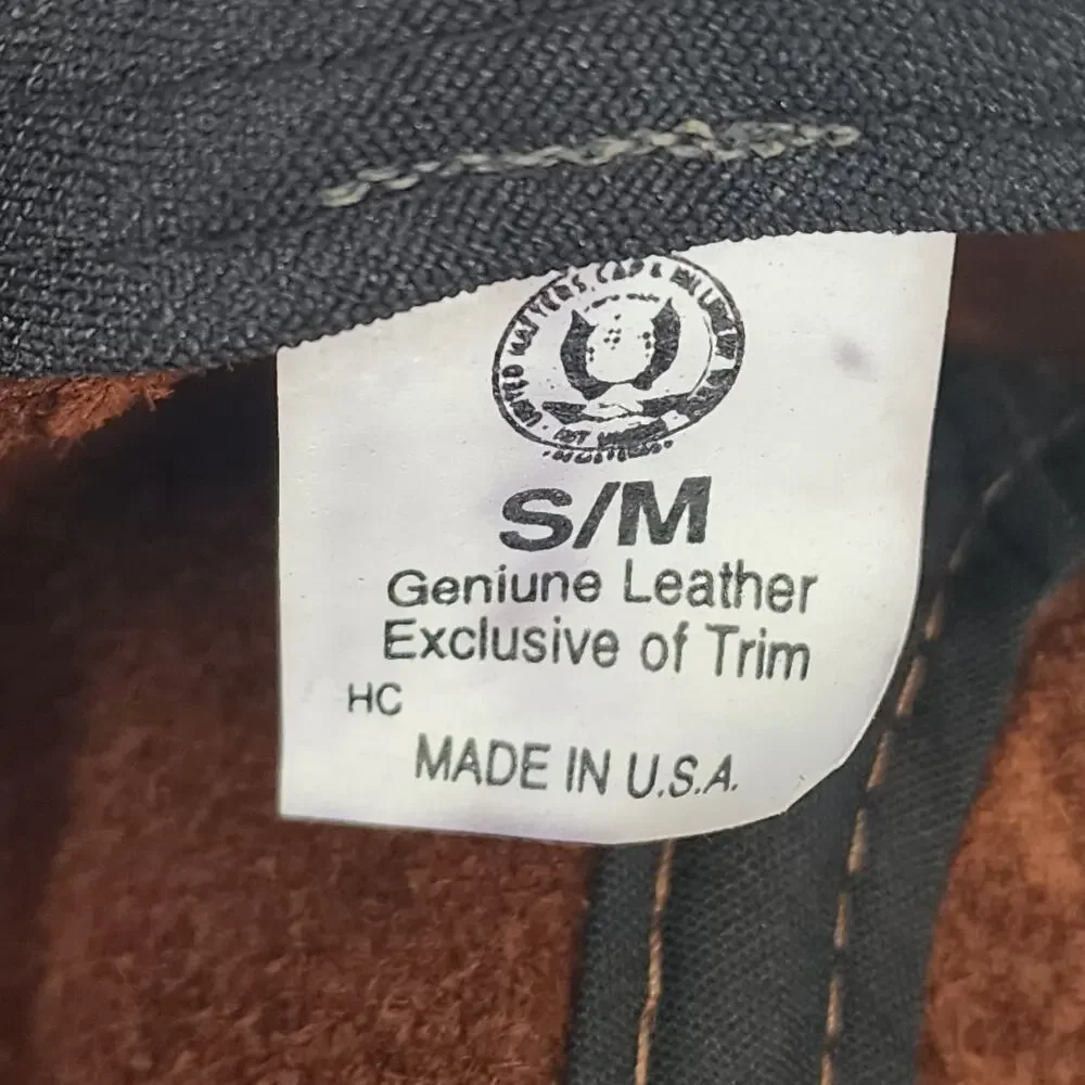 Leather Newsboy Cap Mens Small Medium Cabbie Driver Hat Made in USA Classic Y2K - Picture 7 of 13